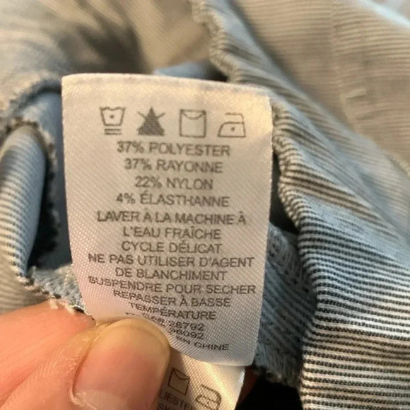 Dalia navy/white ankle pants 18W - Picture 9 of 9